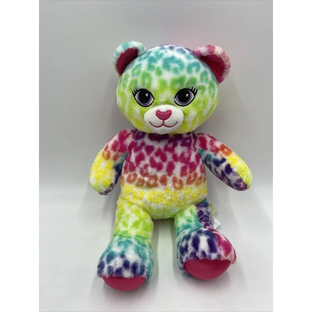 Build A Bear Workshop Wild About Spots Plush Cat Leopard Multi Colored Print 17